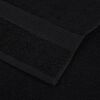 vidaXL Guest Towels "FROGN" 10 pcs Black 30x50 cm 360 gsm