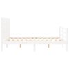 vidaXL Bed Frame without Mattress White 140x190 cm Solid Wood