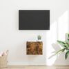 vidaXL TV Wall Cabinet Smoked Oak 39 x 31 x 29.5 cm Engineered Wood
