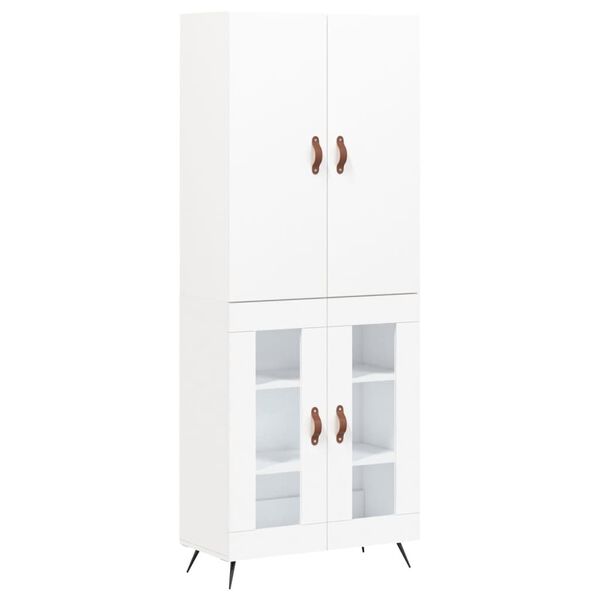 vidaXL Highboard White 69.5x34x180 cm Engineered Wood