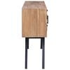 vidaXL Side Cabinet 110x30x75 cm Solid Teak
