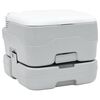 vidaXL Camping Toilet Grey and White 41.5 x 36.5 x 30 cm Polyethylene