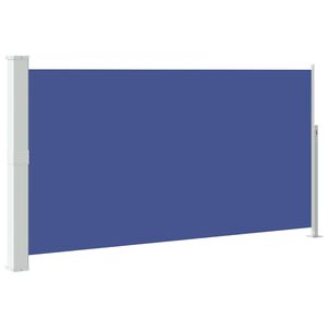 vidaXL Patio Retractable Side Awning 170x300 cm Blue