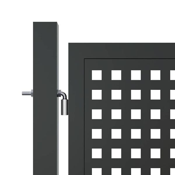 vidaXL Garden Gate Anthracite 300x75 cm Steel