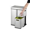 EKO Sensor Bin Mirage Plus 1x30 L + 2x15 L Matte Silver