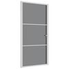 vidaXL Interior Door 102.5x201.5 cm White ESG Glass and Aluminium