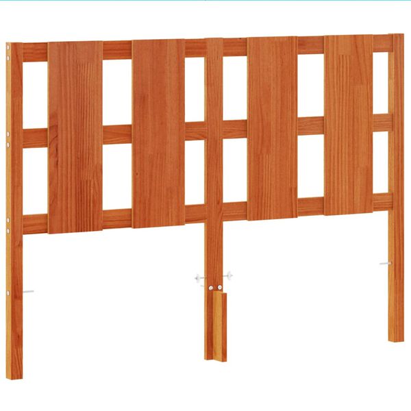 vidaXL Headboard Wax Brown 135 cm Solid Wood Pine