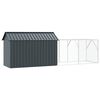 vidaXL Bird Cage Anthracite 416.5 x 103 x 142 cm Galvanised steel