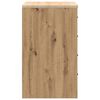 vidaXL Garage Storage Cabinet Artisan Oak 60x51x85 cm Solid Wood Pine