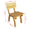 vidaXL Garden Chairs 2 pcs Impregnated Pinewood