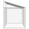 vidaXL Dog Cage 2 pcs Silver 400 x 200 x 258 cm Steel and PE