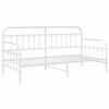vidaXL Daybed Frame White 90 x 190 cm Powder-Coated Steel