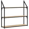 vidaXL 3-Tier Wall Shelf Sonoma Oak 80x21x78,5 cm Engineered Wood