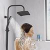 SCH&Uuml;TTE Overhead Shower Set MALLORCA Matte Black