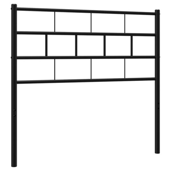 vidaXL Metal Replace Headboard Black 90 cm