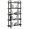 vidaXL Bookshelf Black Oak 100 x 33.5 x 178 cm Engineered Wood
