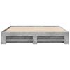 vidaXL Bed Frame without Mattress Concrete Grey 200x200cm Engineered Wood
