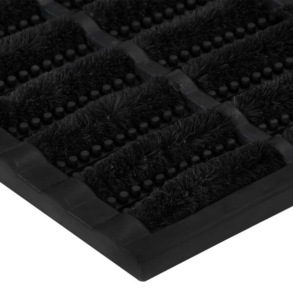 vidaXL Door Mat Rectangular 45x75 cm Rubber and Coir