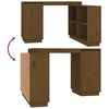 vidaXL Desk Honey Brown 110x50x75 cm Solid Wood Pine