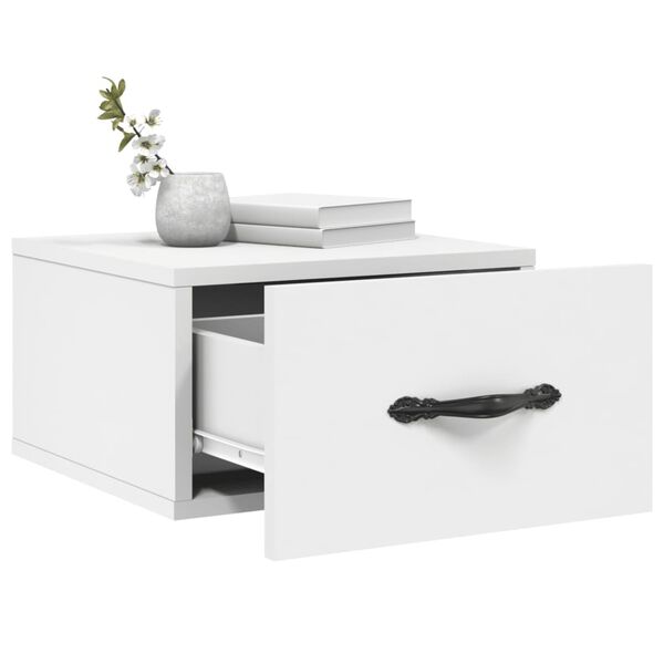 vidaXL Wall-mounted Bedside Cabinets 2 pcs White 35x35x20 cm