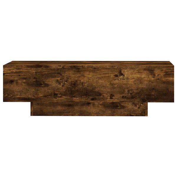 vidaXL Coffee Table Smoked Oak 100x49.5x31 cm Engineered Wood