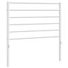 vidaXL Metal Headboard White 80 cm