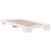 vidaXL Bed Frame White 75 x 190 cm Solid Pine Wood