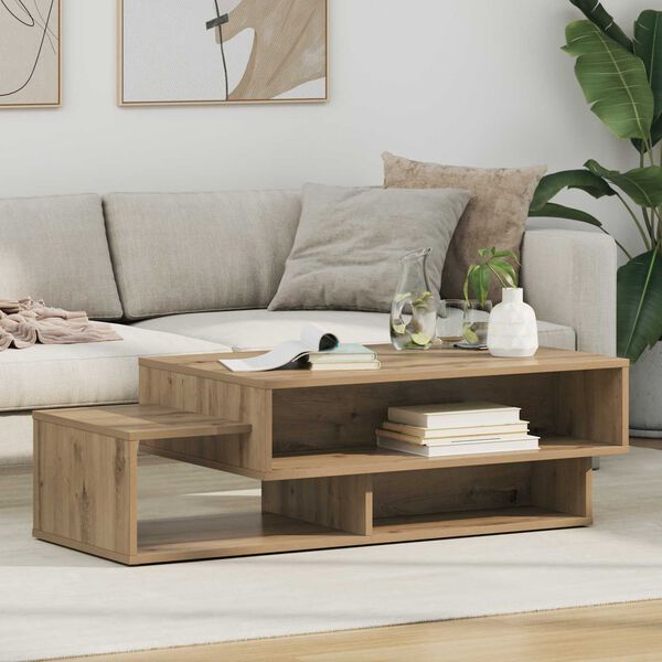 vidaXL Coffee Table Artisan Oak 105 x 50 x 32.5 cm Engineered Wood