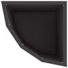 vidaXL Corner Planter Black 30 x 30 x 50 cm Steel