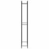 vidaXL Firewood Rack Matt Black 110x28x214 cm Steel