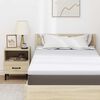 vidaXL Mattress Topper White 90 x 200 x 5 cm Jaquard Fabric