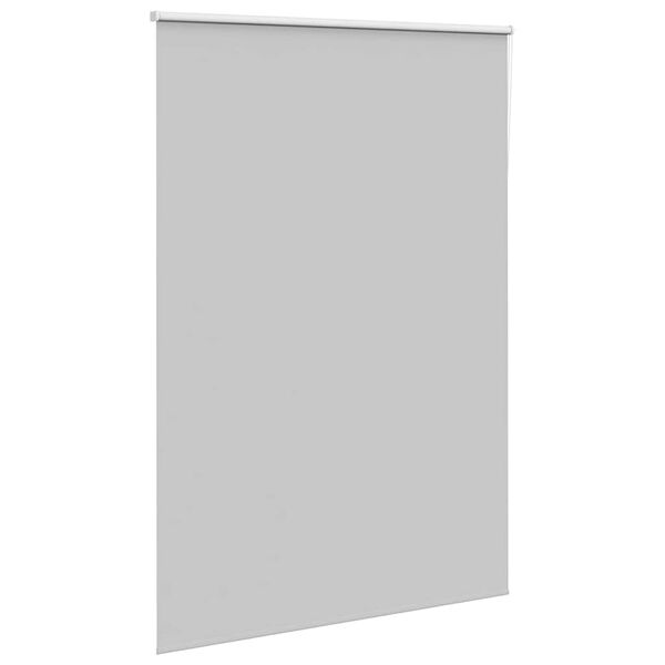 vidaXL Roller Blind Blackout Light Grey 145x210 cm Fabric Width 141.6 cm Polyester