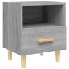 vidaXL Bedside Cabinets 2 pcs Grey Sonoma 40x35x47 cm