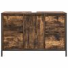 vidaXL Basin Cabinet with Drawers Smoked Oak 90x34.5x60 cm