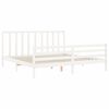 vidaXL Bed Frame without Mattress White 200x200 cm Solid Wood Pine