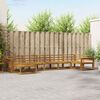 vidaXL Outdoor Sofa Set 7 pcs Natural Solid Acacia Wood