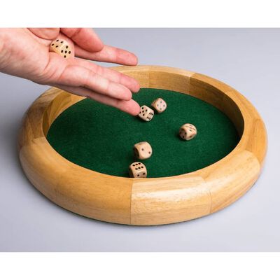 Clown Games Dice Tray Wood