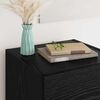 vidaXL Sideboard Black Oak 34.5 x 34 x 90 cm Engineered Wood