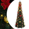 vidaXL Artificial Christmas Tree with 200 LEDs Green 210 cm PVC