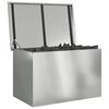 vidaXL Outdoor Storage Box Silver 80 x 50.5 x 50 cm Steel