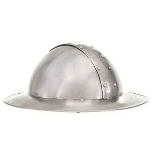 vidaXL Medieval Knight Helmet Antique Replica LARP Silver Steel