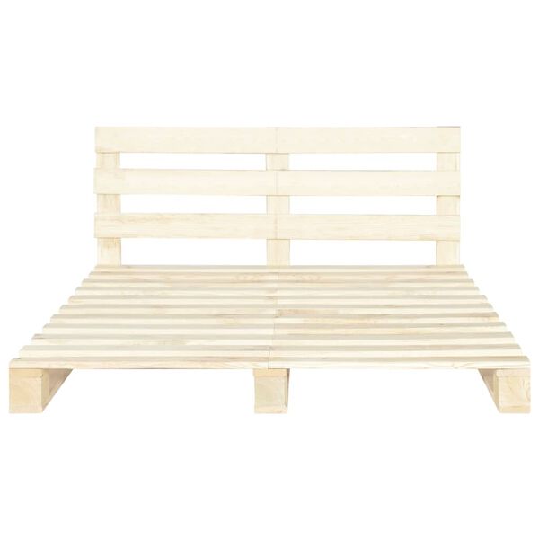 vidaXL Pallet Bed Frame without Mattress Solid Pine Wood 200x200 cm