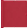 vidaXL Balcony Screen Red 110 x 400 cm Oxford Fabric