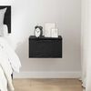 vidaXL Bedside Cabinet Black Oak 34 x 30 x 20 cm Engineered Wood