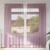vidaXL Voile Curtains with Rod Pockets 2 pcs Purple