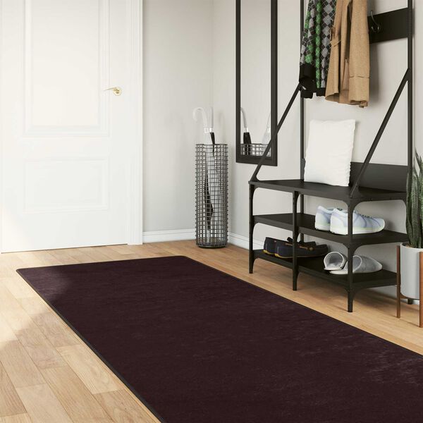 vidaXL Rug Runner MARSA Anthracite 350 x 100 cm Polyester and PVC