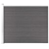 vidaXL Fence Panel WPC 175x146 cm Grey