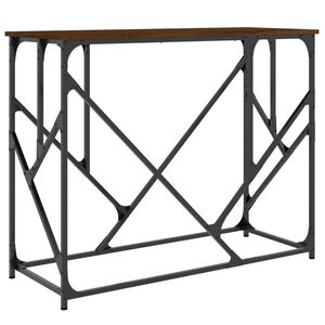 vidaXL Console Table Brown Oak 100x40x80 cm Engineered Wood