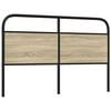 vidaXL Replace Headboard Sonoma Oak 160 cm Steel and Engineered Wood