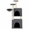 vidaXL Cat Tree with Sisal Scratching Posts Dark Grey 122 cm